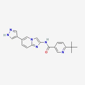 6-tert-butyl-N-[6-(1H-pyrazol-4-yl)imidazo[1,2-a]pyridin-2-yl]nicotinamide