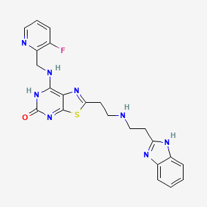 molecular formula C22H21FN8OS B15140987 Ferroportin-IN-1 