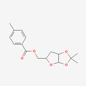 (2,2-dimethyl-3a,5,6,6a-tetrahydrofuro[2,3-d][1,3]dioxol-5-yl)methyl 4-methylbenzoate