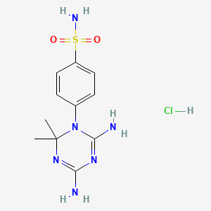 4-(4,6-diamino-2,2-dimethyl-1,3,5-triazin-1-yl)benzenesulfonamide;hydrochloride