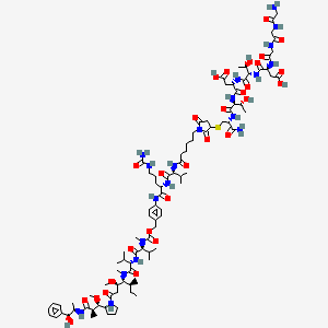 molecular formula C93H146N20O29S B15141025 GGGDTDTC-Mc-vc-PAB-MMAE 