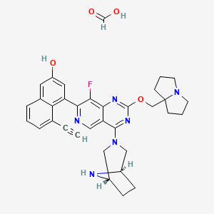 molecular formula C34H35FN6O4 B15141032 MRTX-EX185 (formic) 