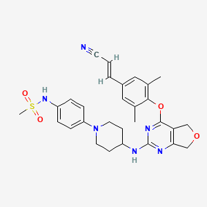 molecular formula C29H32N6O4S B15141068 HIV-1 inhibitor-14 