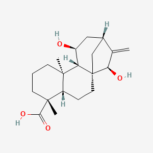 (1R,4S,5R,9R,10S,11S,13R,15R)-11,15-dihydroxy-5,9-dimethyl-14-methylidenetetracyclo[11.2.1.01,10.04,9]hexadecane-5-carboxylic acid