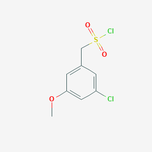 molecular formula C8H8Cl2O3S B1514108 (3-Chloro-5-methoxyphenyl)methanesulfonyl chloride 