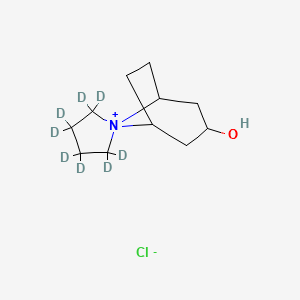 molecular formula C11H20ClNO B15141080 Trospium EP impurity C-d8 (chloride) 