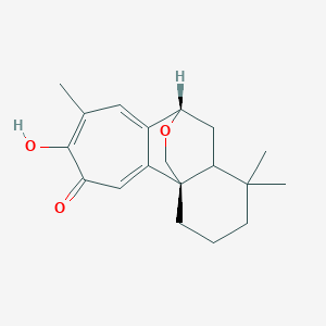 (1R,9S)-5-hydroxy-6,12,12-trimethyl-17-oxatetracyclo[7.6.2.01,11.02,8]heptadeca-2,5,7-trien-4-one