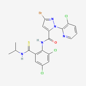 molecular formula C19H15BrCl3N5OS B15141094 Thiotraniliprole 