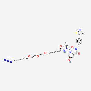 molecular formula C38H59N7O7S B15141111 (S,R,S)-AHPC-C6-PEG3-butyl-N3 