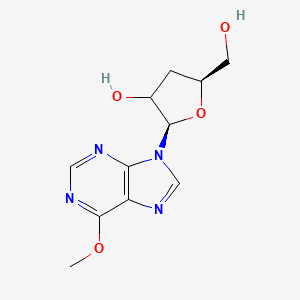 molecular formula C11H14N4O4 B15141129 (2R,5S)-5-(hydroxymethyl)-2-(6-methoxypurin-9-yl)oxolan-3-ol 