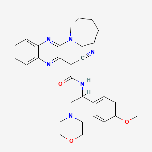 molecular formula C30H36N6O3 B15141142 hIgG ChFc receptor-IN-1 