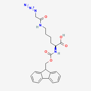 molecular formula C23H25N5O5 B15141163 Fmoc-L-Lys(N3-Gly)-OH 