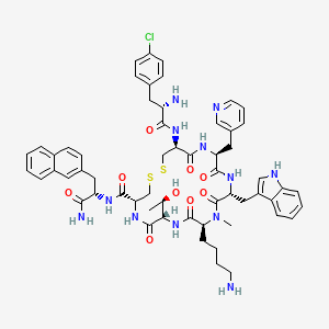 H-Phe(4-Cl)-D-Cys(1)-3Pal-D-Trp-N(Me)Lys-Thr-Cys(1)-2Nal-NH2