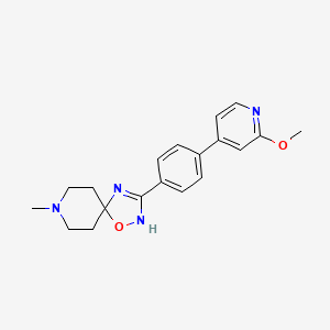 molecular formula C19H22N4O2 B15141192 nAChR antagonist 1 