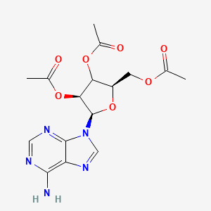 [(2R,4S,5R)-3,4-diacetyloxy-5-(6-aminopurin-9-yl)oxolan-2-yl]methyl acetate