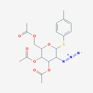 molecular formula C19H23N3O7S B1514120 [3,4-Diacetyloxy-5-azido-6-(4-methylphenyl)sulfanyloxan-2-yl]methyl acetate 