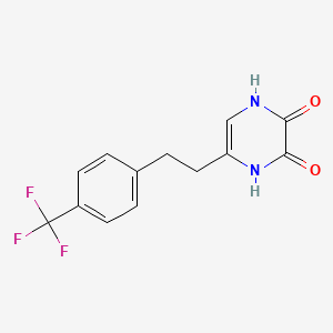 molecular formula C13H11F3N2O2 B15141217 NMDA receptor modulator 2 