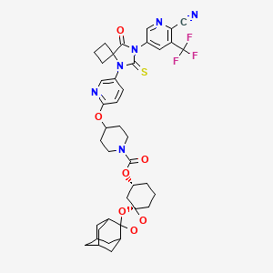 molecular formula C40H43F3N6O7S B15141223 CID 166642586 