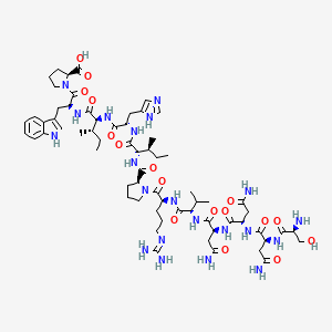 molecular formula C65H99N21O17 B15141226 H-Ser-Asn-Asn-Asn-Val-Arg-Pro-Ile-His-Ile-Trp-Pro-OH 