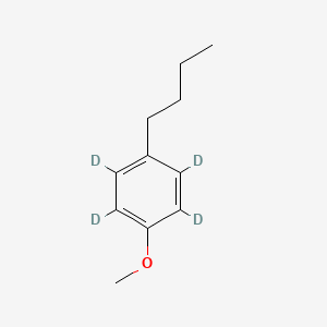 molecular formula C11H16O B15141237 4-N-Butylanisole-2,3,5,6-d4 