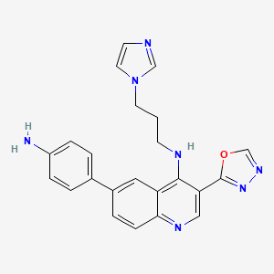 molecular formula C23H21N7O B15141277 Topoisomerase I inhibitor 6 