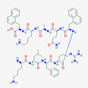 molecular formula C67H93N15O11 B15141307 H-D-Lys-D-Leu-D-Phe-D-Arg-D-1Nal-D-Gln-D-Ala-D-Lys-D-1Nal-OH 