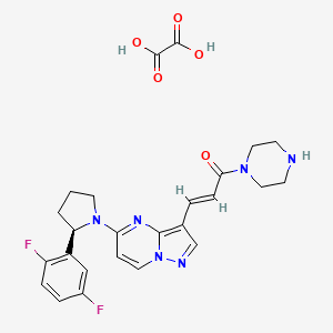 molecular formula C25H26F2N6O5 B15141349 Boditrectinib oxalate 