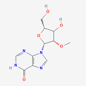 9-[(2R,3S,5R)-4-hydroxy-5-(hydroxymethyl)-3-methoxyoxolan-2-yl]-1H-purin-6-one