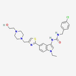 molecular formula C28H33ClN6O2S B15141363 ATX inhibitor 19 