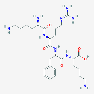 molecular formula C27H47N9O5 B15141366 L-Lysine, L-lysyl-L-arginyl-L-phenylalanyl- CAS No. 162290-78-0