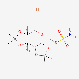 molecular formula C12H21LiNO8S B15141396 Topiramate (lithium) 