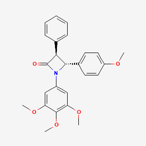 (3S,4R)-4-(4-methoxyphenyl)-3-phenyl-1-(3,4,5-trimethoxyphenyl)azetidin-2-one