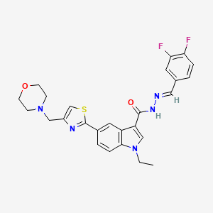 molecular formula C26H25F2N5O2S B15141426 ATX inhibitor 21 