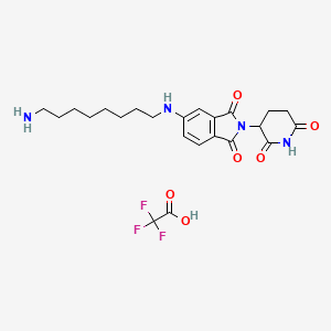 5-((8-Aminooctyl)amino)-2-(2,6-dioxopiperidin-3-yl)isoindoline-1,3-dione 2,2,2-trifluoroacetic acid