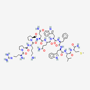 molecular formula C74H106N20O13S B15141444 [D-Pro2,D-Trp7,9] Substance P 