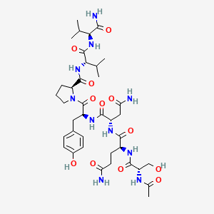 molecular formula C38H58N10O12 B15141447 Ac-Ser-Gln-Asn-Tyr-Pro-Val-Val-NH2 