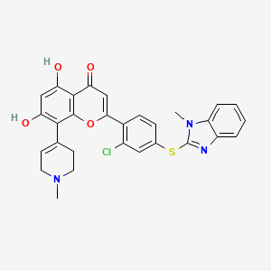 molecular formula C29H24ClN3O4S B15141453 Cdk9/10/gsk3|A-IN-1 