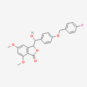 molecular formula C24H21FO6 B15141475 Anti-inflammatory agent 21 