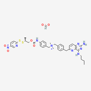 [4-[[2-amino-4-(butylamino)pyrido[3,2-d]pyrimidin-6-yl]methyl]phenyl]methyl-dimethyl-[[4-[[(2R)-2-[(5-nitropyridin-2-yl)disulfanyl]propoxy]carbonylamino]phenyl]methyl]azanium;formate