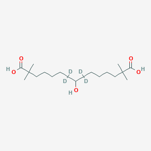 molecular formula C19H36O5 B15141541 Bempedoic acid-d4 