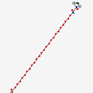 molecular formula C70H116N2O28 B15141583 DBCO-PEG24-acid 