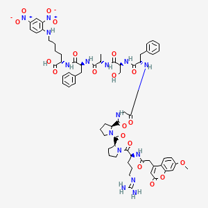 molecular formula C66H81N15O19 B15141630 Mca-(Ala7,Lys(Dnp)9)-Bradykinin 