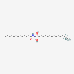 molecular formula C31H63NO3 B15141638 N-Tridecanoyl-D-erythro-sphinganine-d7 