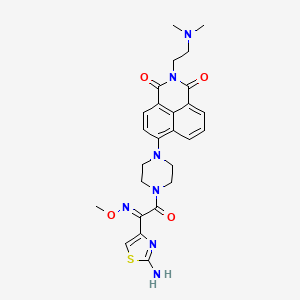 molecular formula C26H29N7O4S B15141644 Anti-MRSA agent 1 