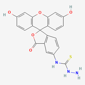 molecular formula C21H15N3O5S B15141720 1-Amino-3-(3',6'-dihydroxy-3-oxospiro[2-benzofuran-1,9'-xanthene]-5-yl)thiourea 