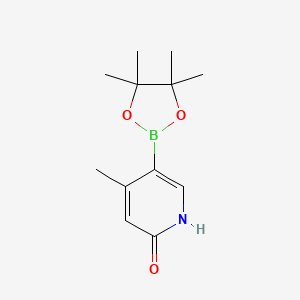 molecular formula C12H18BNO3 B1514173 4-Methyl-5-(4,4,5,5-tetramethyl-1,3,2-dioxaborolan-2-YL)pyridin-2-OL 