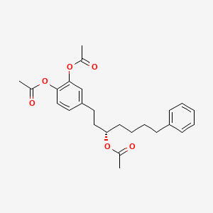 [2-acetyloxy-4-[(3S)-3-acetyloxy-7-phenylheptyl]phenyl] acetate