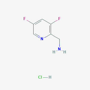 molecular formula C6H7ClF2N2 B151419 (3,5-二氟吡啶-2-基)甲胺盐酸盐 CAS No. 936363-97-2