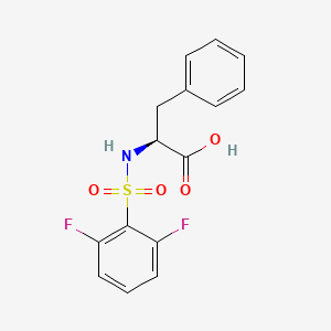 molecular formula C15H13F2NO4S B15141929 ((2,6-Difluorophenyl)sulfonyl)-L-phenylalanine 