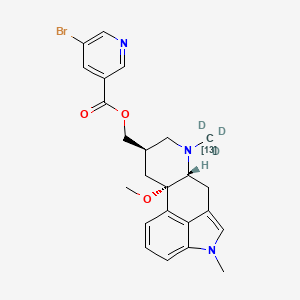 molecular formula C24H26BrN3O3 B15141956 Nicergoline-13C,d3 